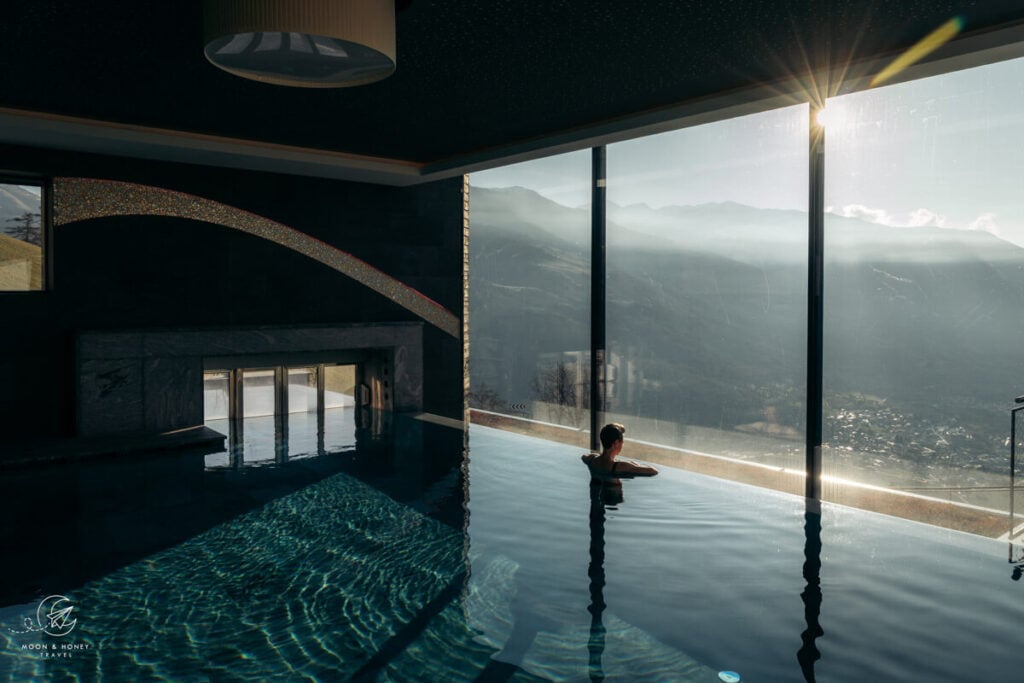 DAS GERSTL Alpine Retreat indoor infinity pool, Vinschgau Val Venosta