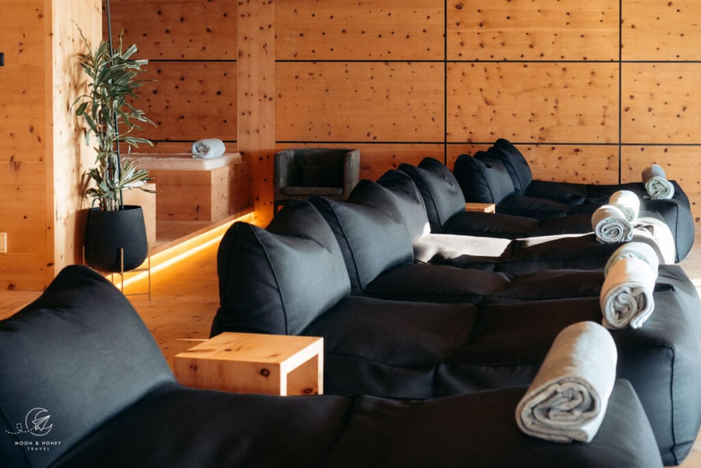 DAS GERSTL Alpine Retreat spa relaxation room, Vinschgau Val Venosta