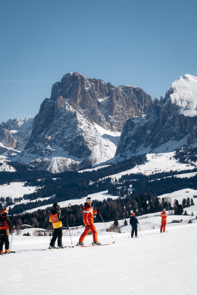 Seiser Alm Ski Resort, Sassolungo, Dolomites