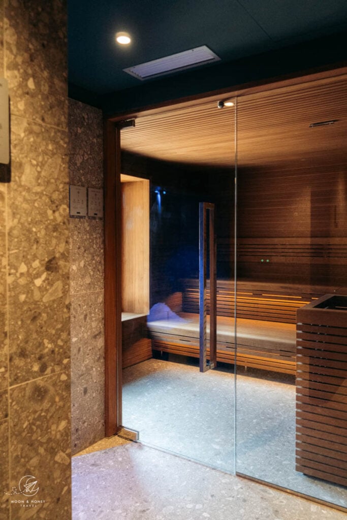X Alp Hotel sauna, Val di Fassa, Dolomites