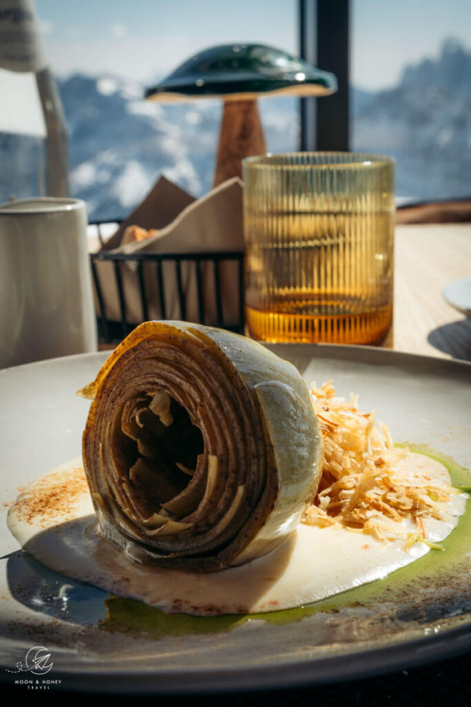 InAlto Alfio Ghezzi Dolomites ski hut lunch