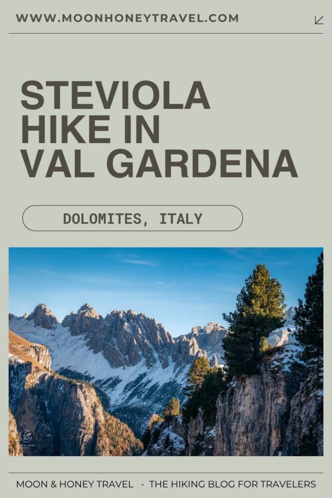 Steviola - Palota Trail, Val Gardena Dolomites