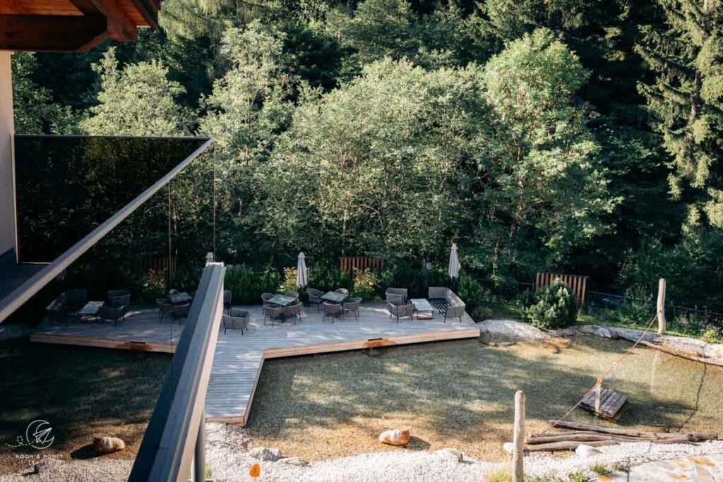 Sporthotel Zoll room balcony view of forest, Sterzing - Vipiteno, South Tyrol