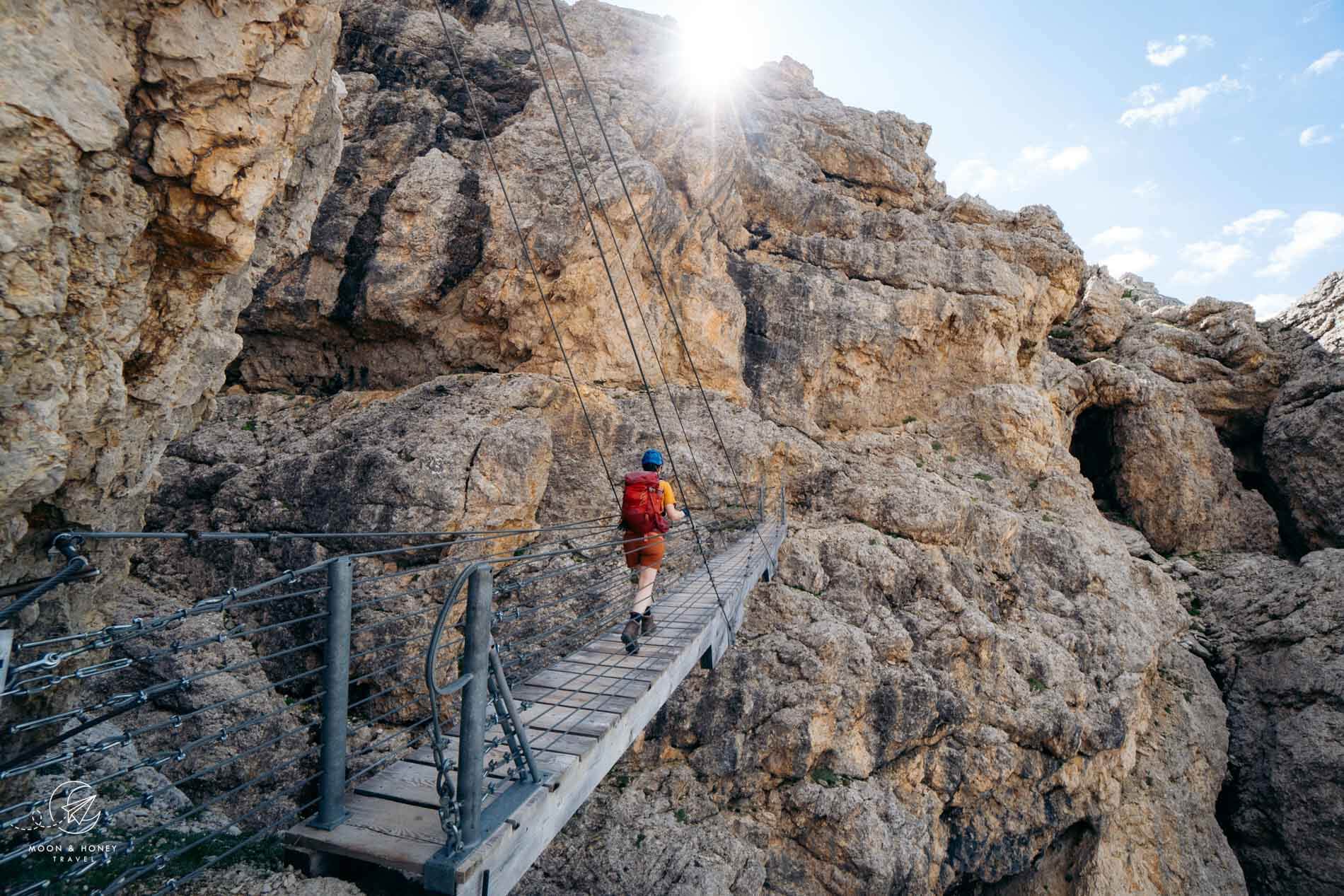 Hiking the Kaiserjägersteig to Lagazuoi Piccolo, Dolomites