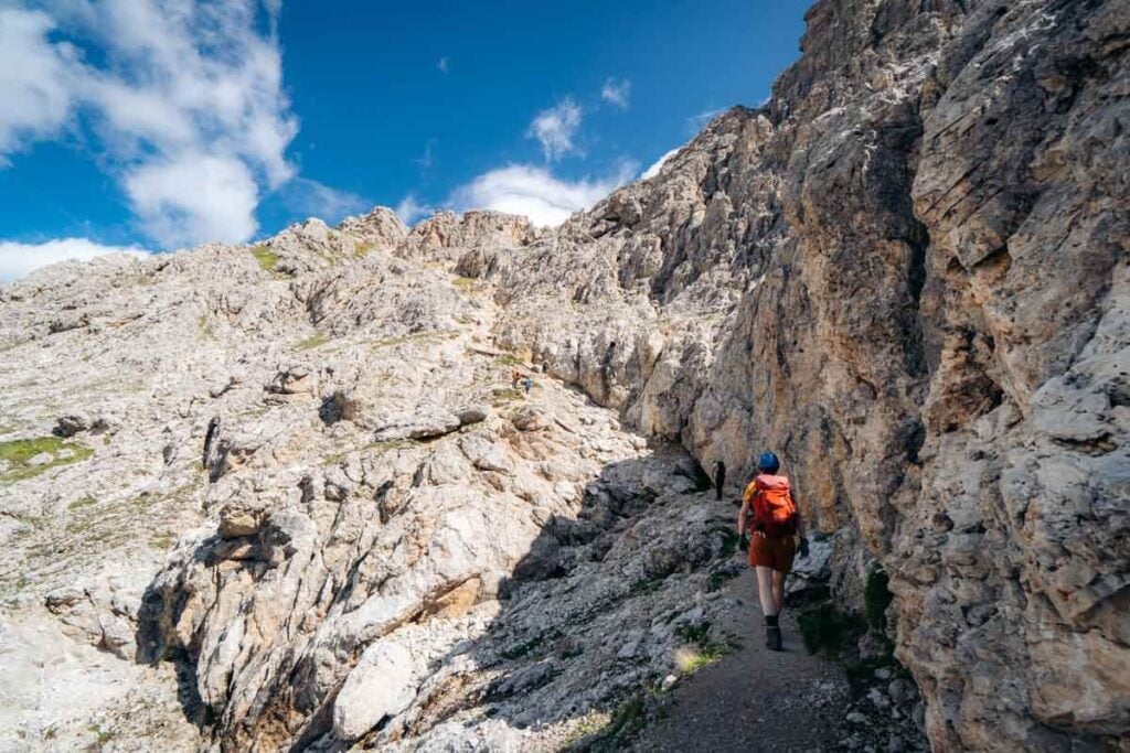 Sentiero Kaiserjäger / Kaiserjägersteig to Lagazuoi, Dolomites