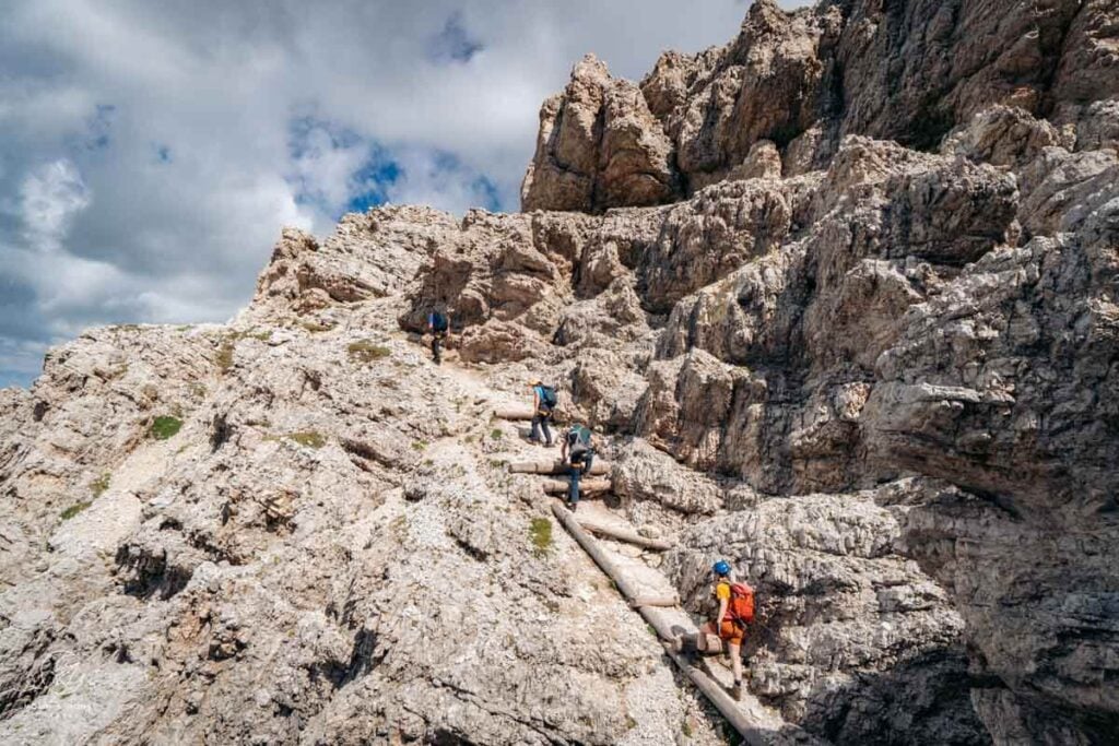 Sentiero Kaiserjäger / Kaiserjägersteig to Lagazuoi, Dolomites