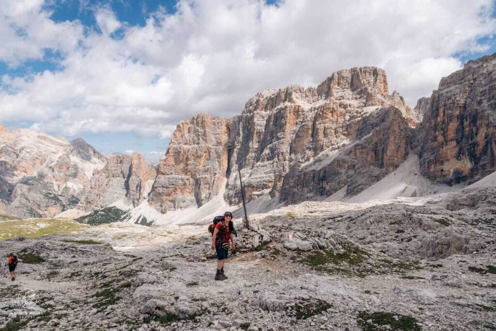 Forcella Lagazuoi to Forcela de Salares hiking trail