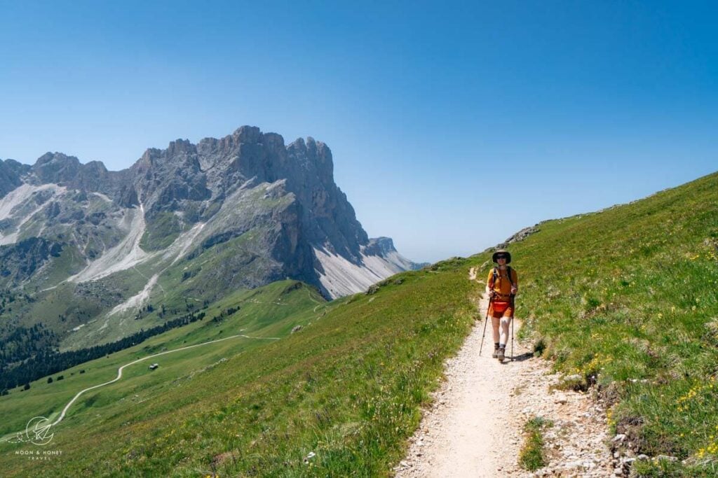 Trail 3 Kreuzjoch to Kreuzkofeljoch, Puez-Odle Nature Park, Dolomites