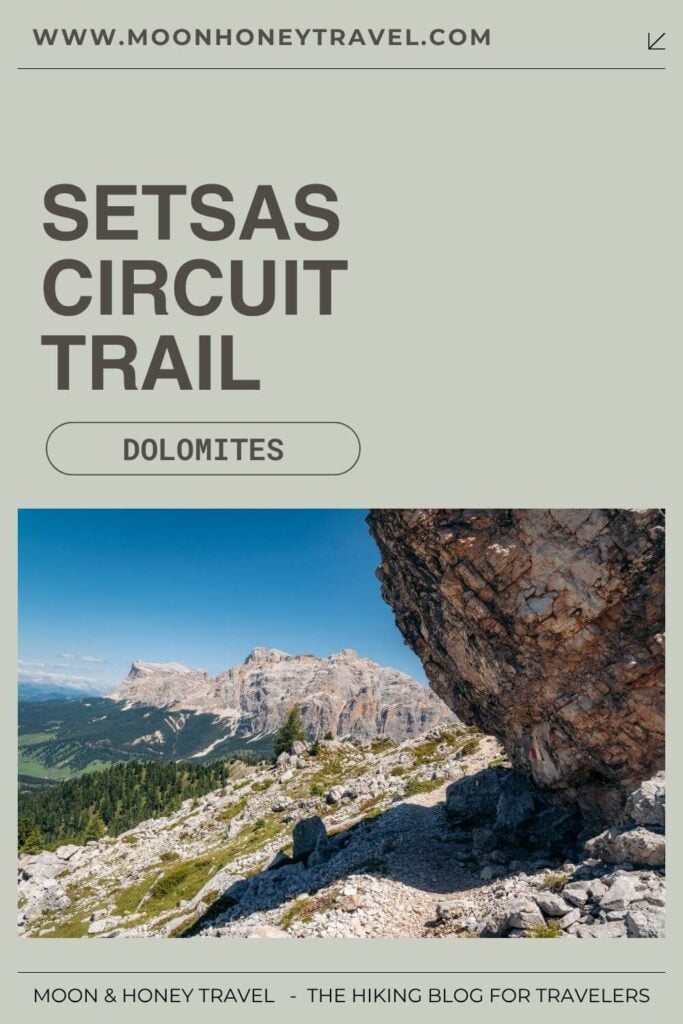 Setsas Circuit Trail Guide, Dolomites