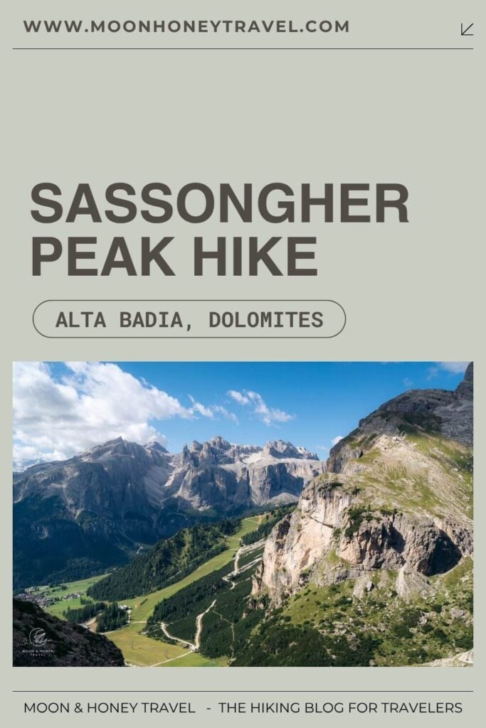 Sassongher Peak Hike Dolomites