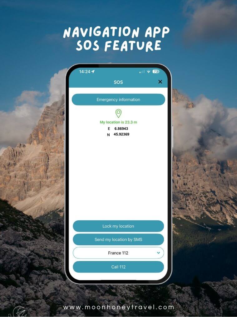 Adventure Base Navigation App SOS Feature