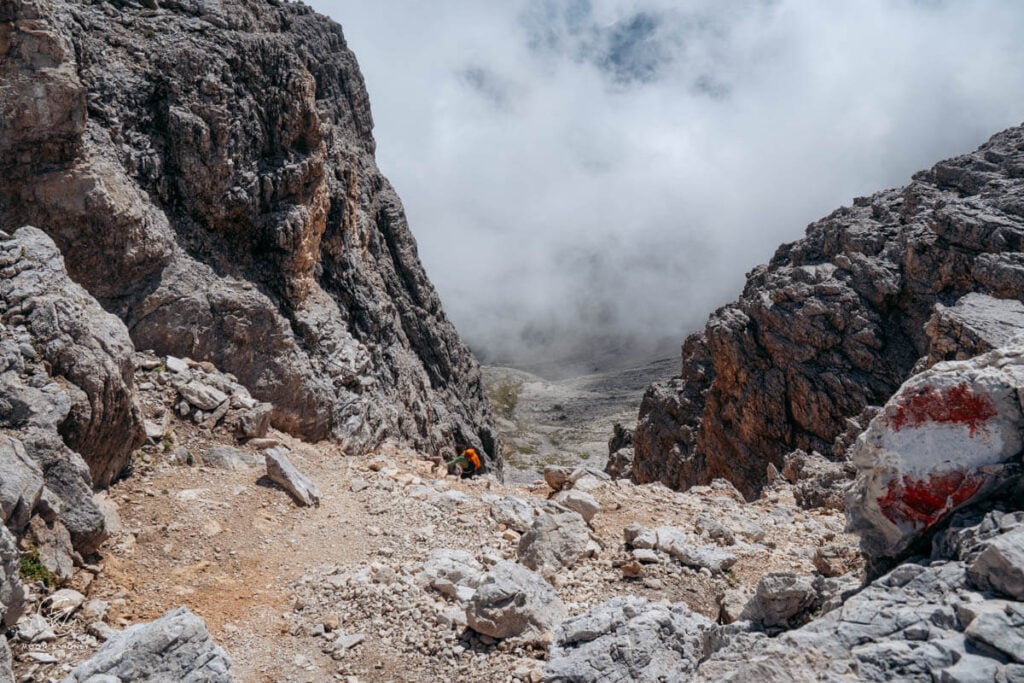 Risa de Pigolerz gully, Sella Group