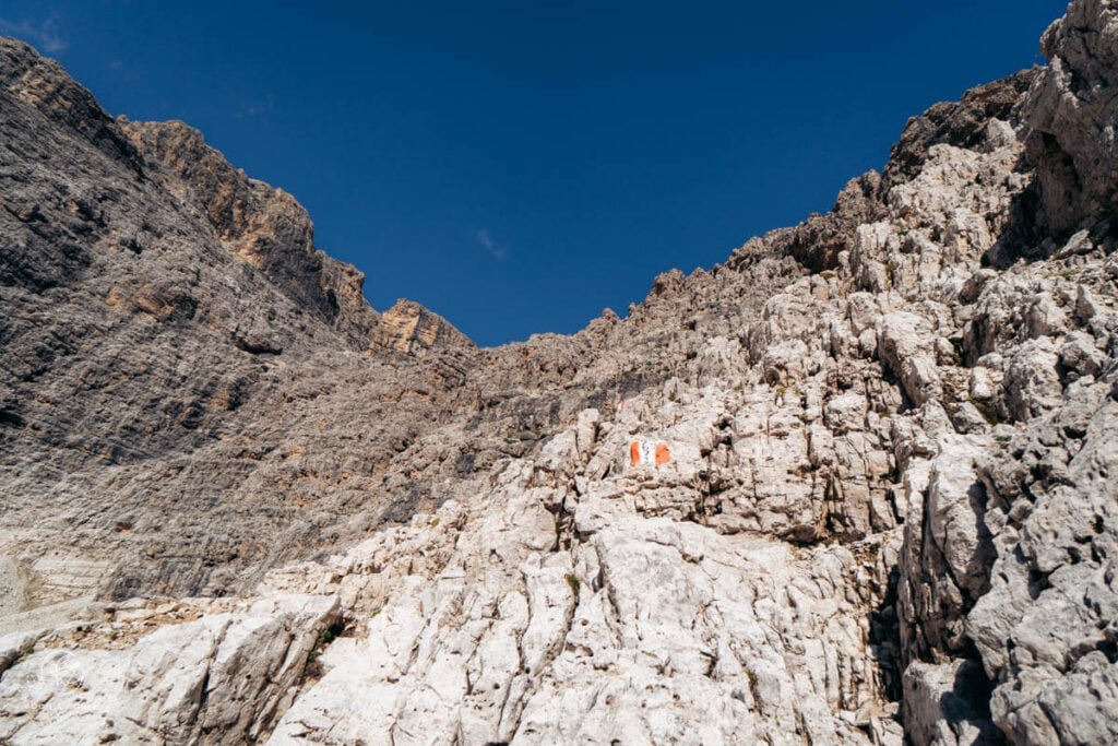 Lichtenfelser Steig Scramble Section: Secret Hike to Piz Boè