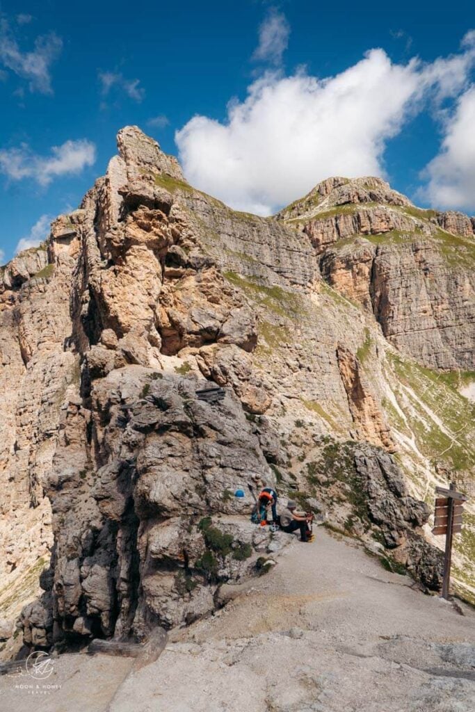 Forcella Sassongher, Alta Badia, Dolomites