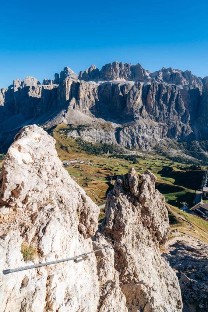 Via Ferrata Piccolo Cir ascent, Dolomites