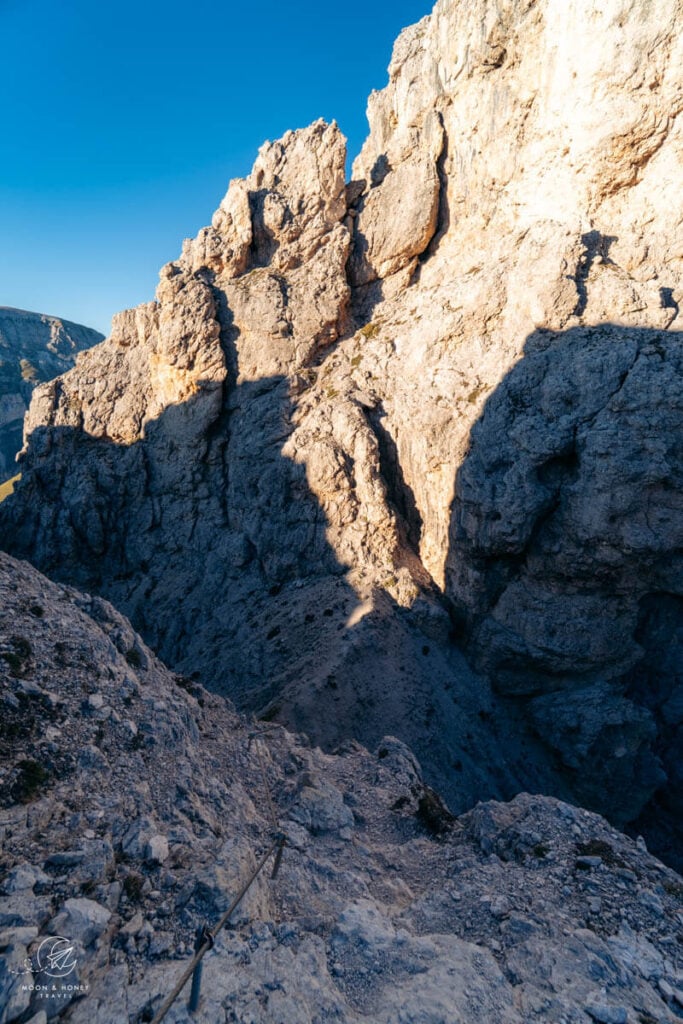 Via Ferrata Piccolo Cir descent, Dolomites