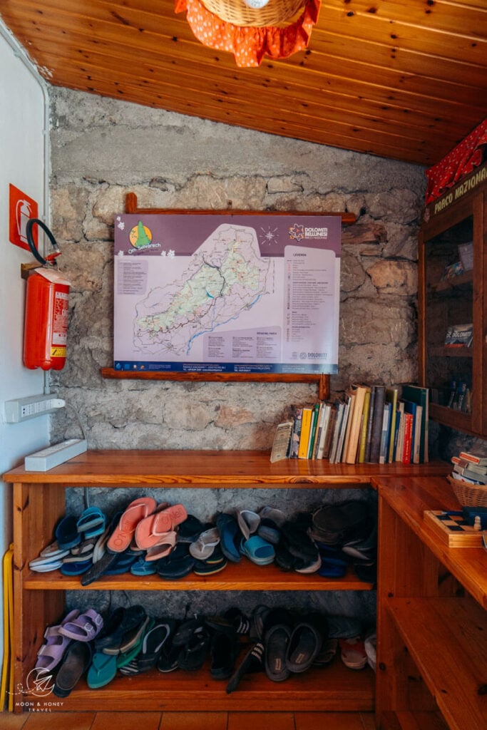 Rifugio Fontana Hut Slippers, Alta Via 1, Dolomites