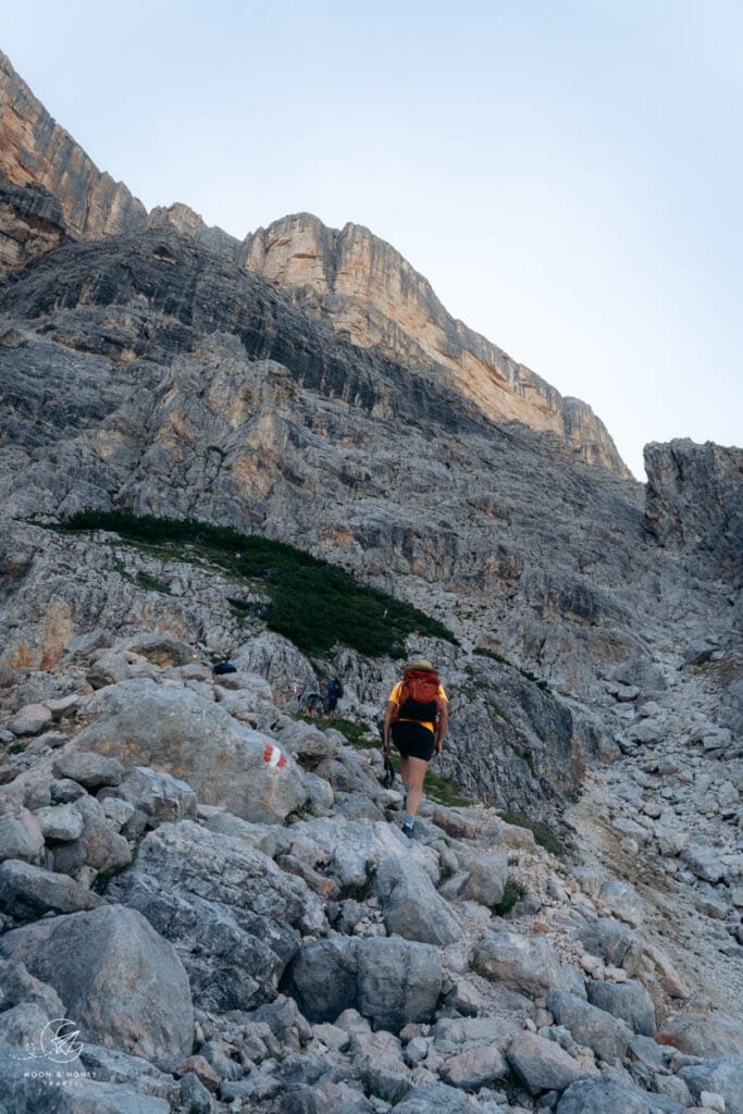 La Crusc Mountain Station to Passo di Santa Croce, Trail &