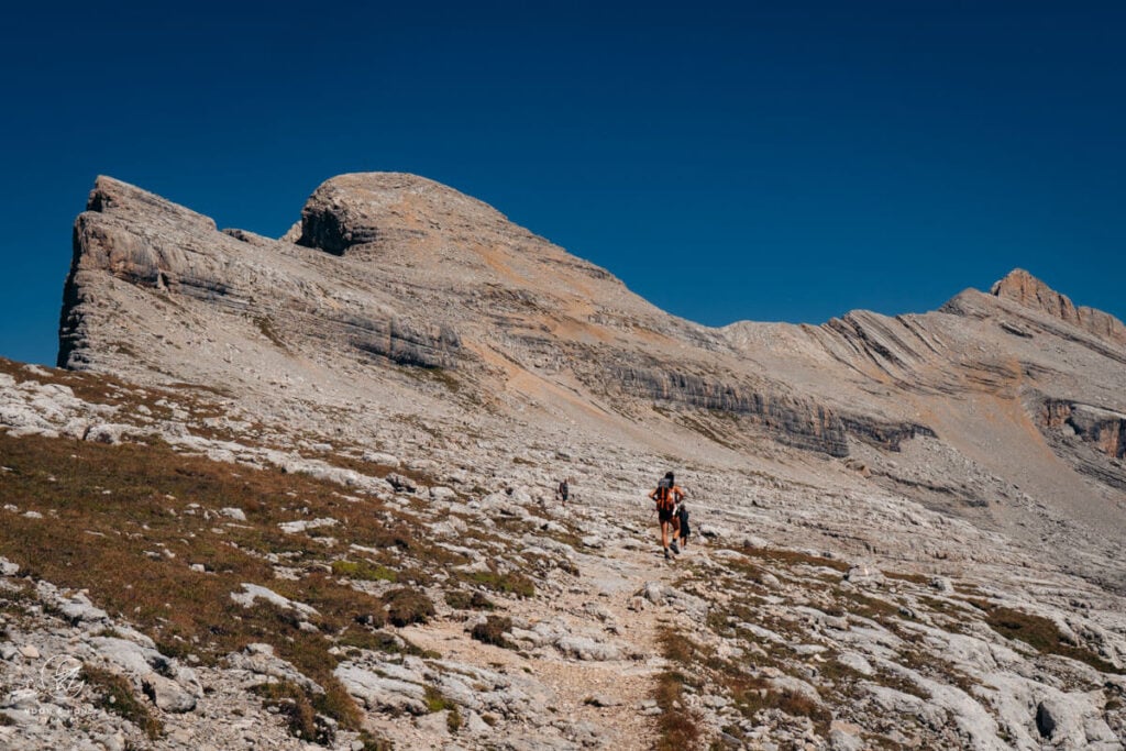 Passo di Santa Croce to L’Ćiaval / Heiligkreuzkofel / Monte Cavallo