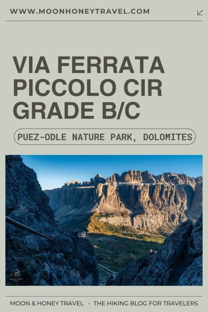 How to climb Via Ferrata Piccolo Cir, Dolomites